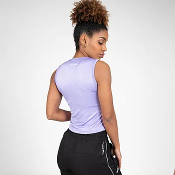 Gorilla Wear Estelle Twisted Crop Top, lilac