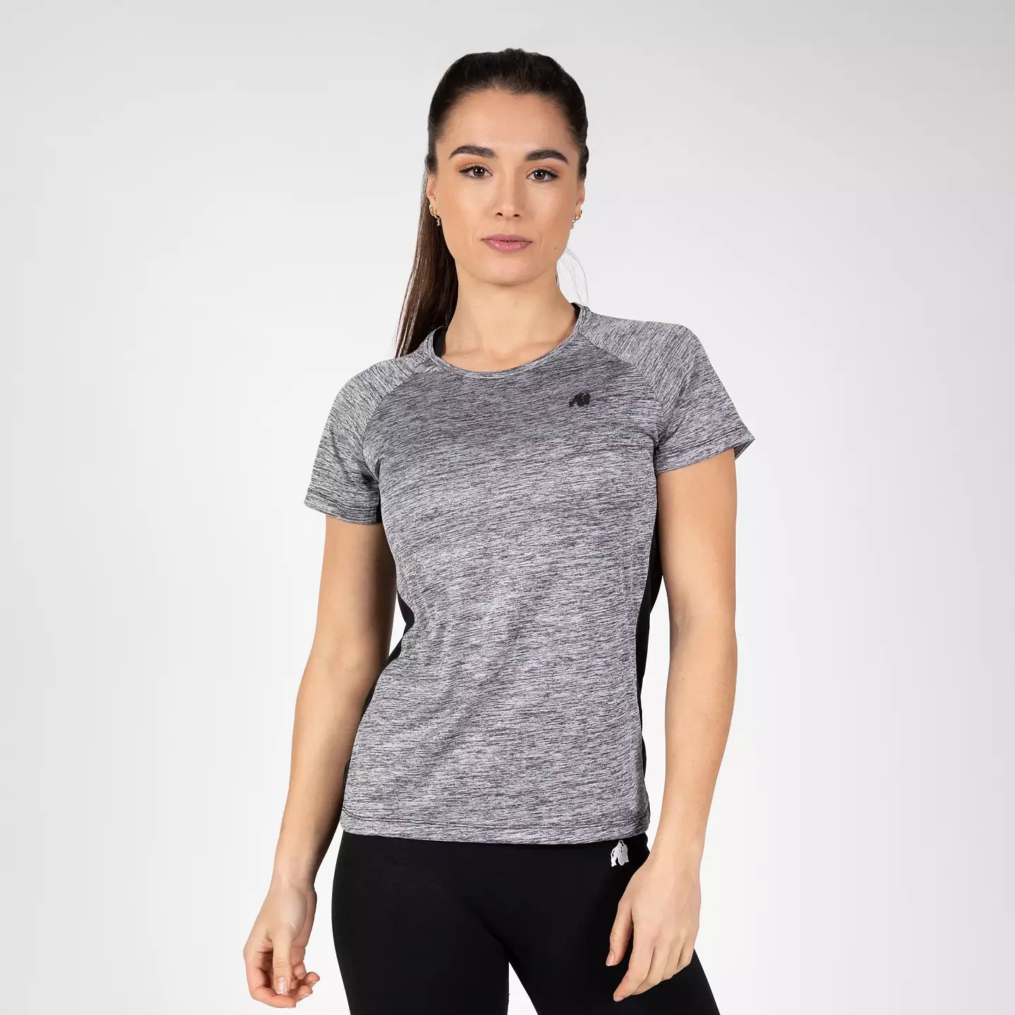 Gorilla Wear Monetta Performance T-Shirt, grey melange/black