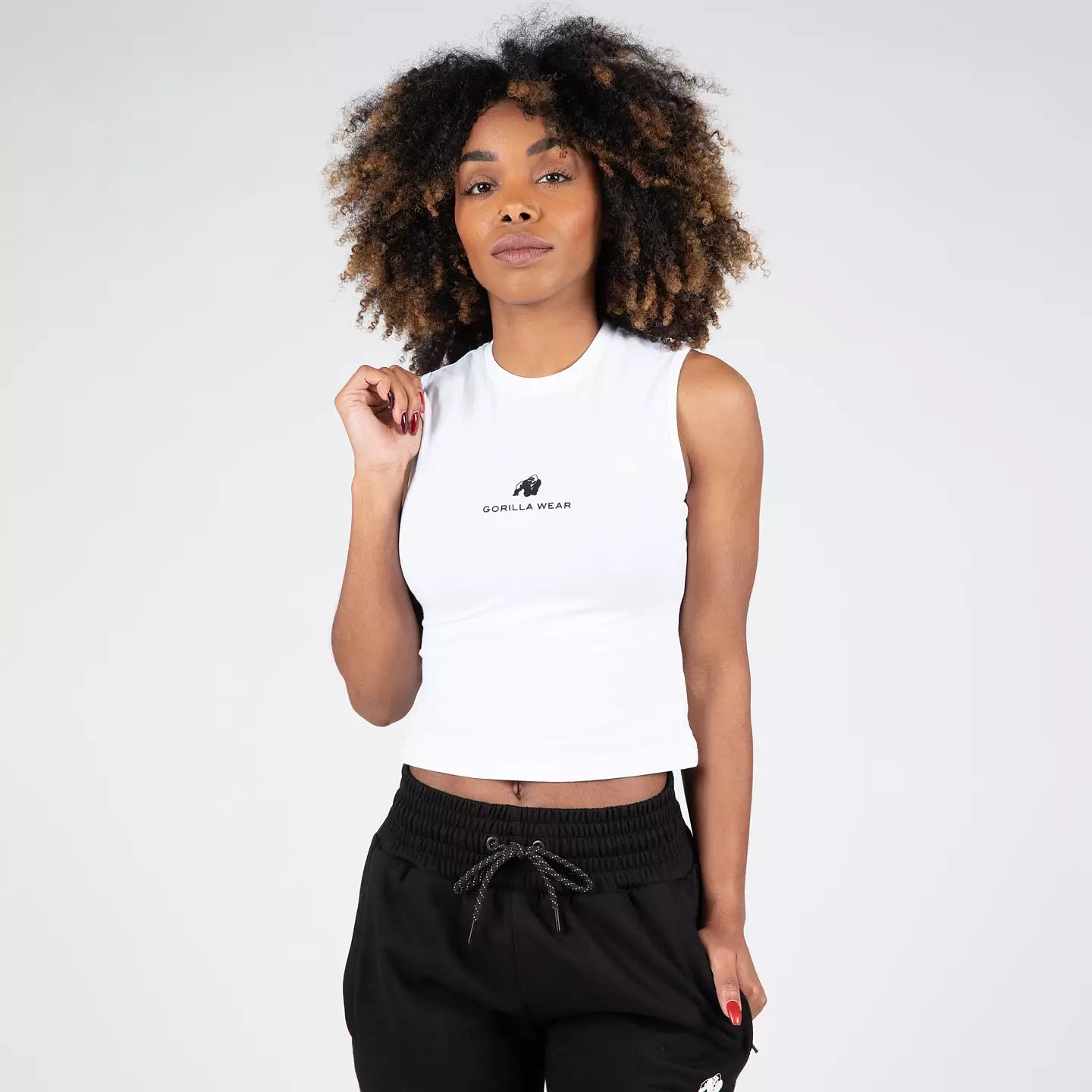 Gorilla Wear Livonia Crop Top, white