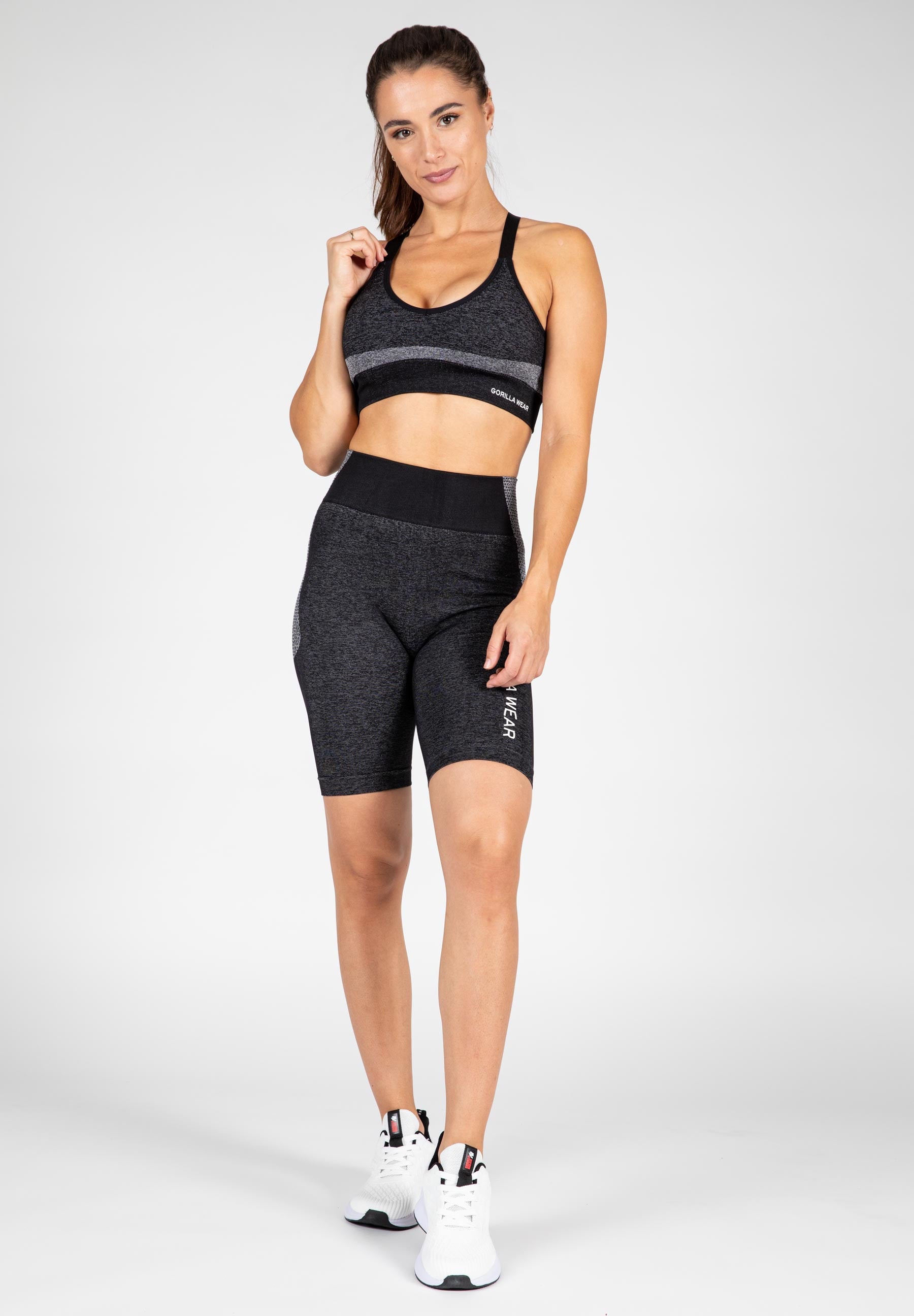 Gorilla Wear Selah Seamless Sports Bra, black