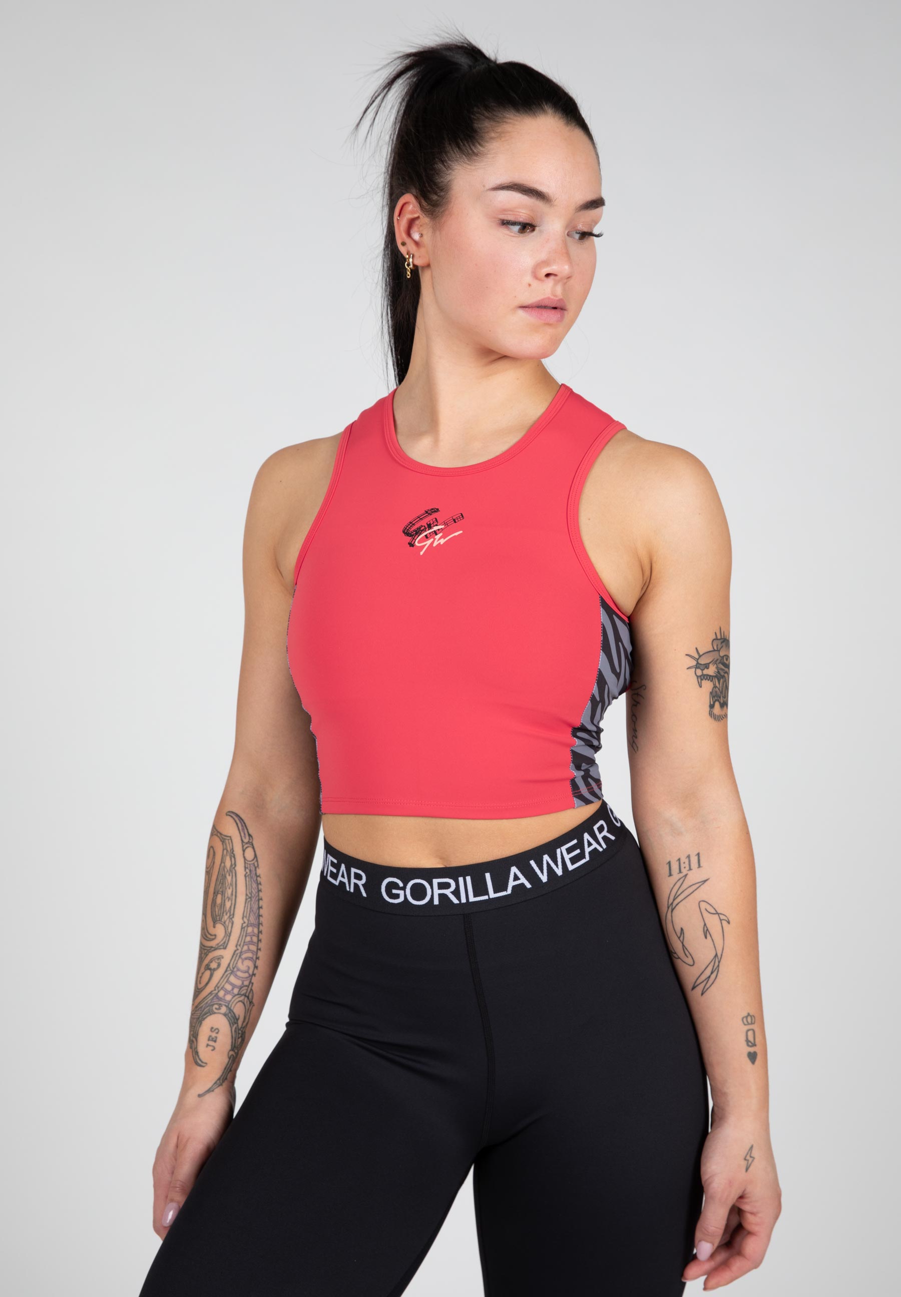 Gorilla Wear Zion Crop Top, red