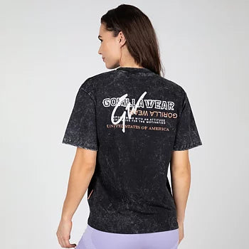 Gorilla Wear Medina Oversized T-Shirt, washed black