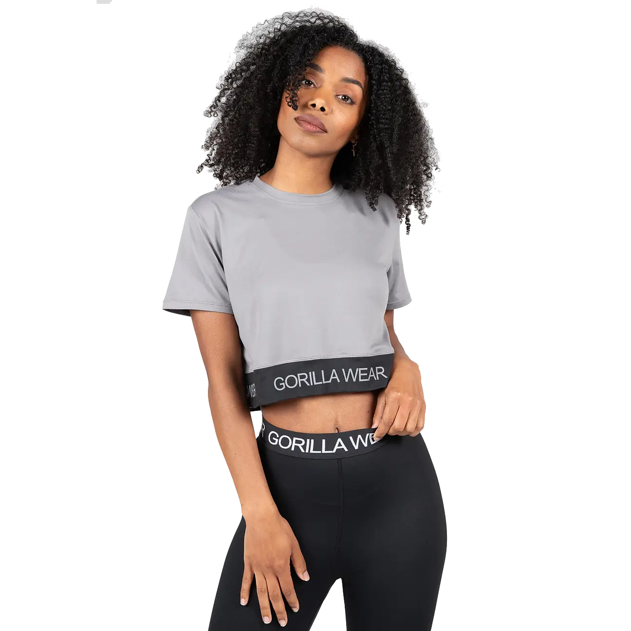 Gorilla Wear Colby Cropped T-Shirt, grey