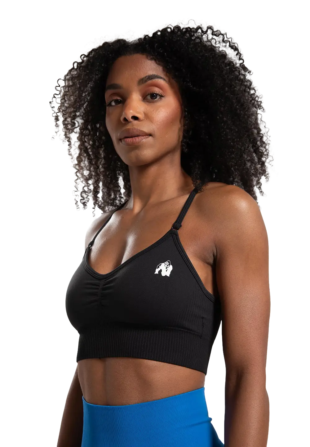 Gorilla Wear Olivia Seamless Sports Bra, black