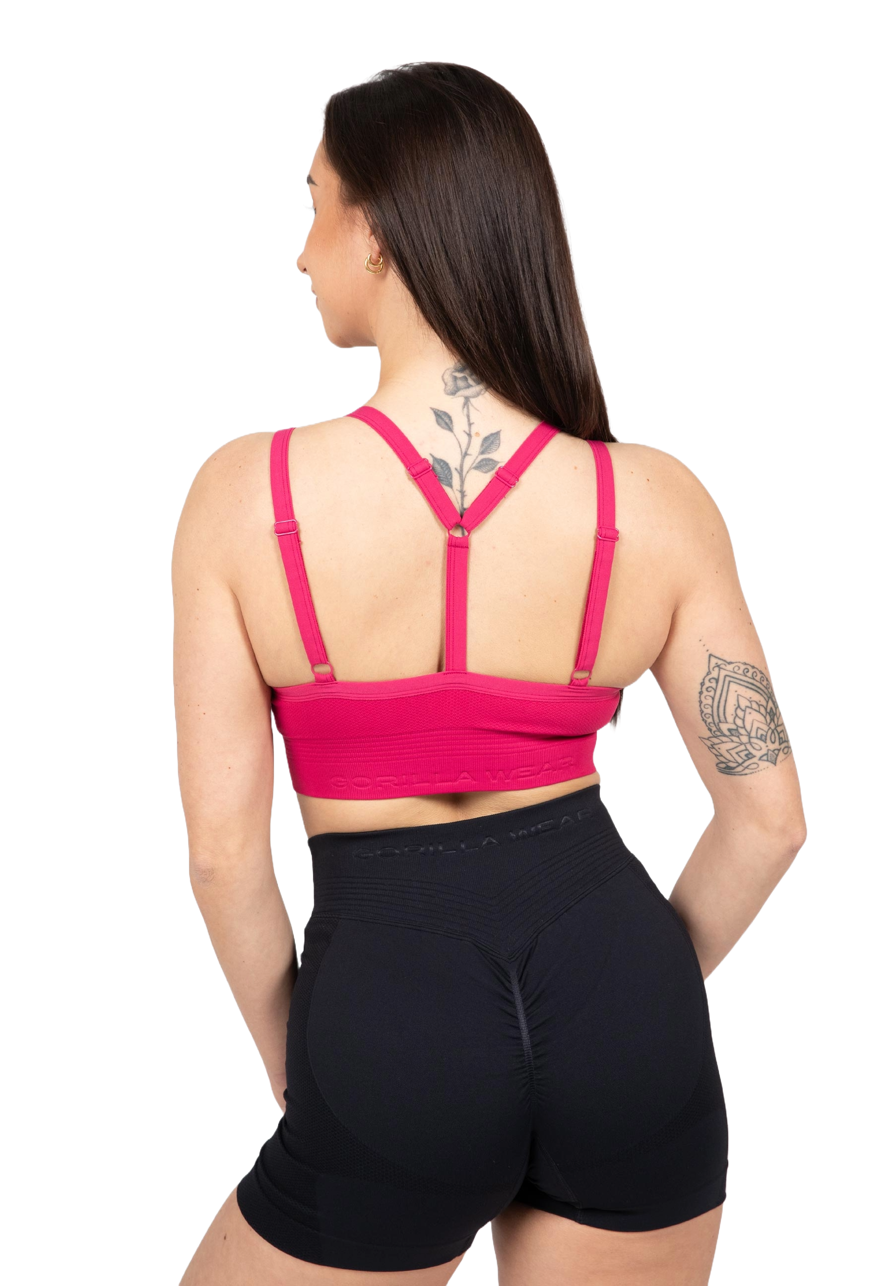 Gorilla Wear Whitney Seamless Sports Bra, pink