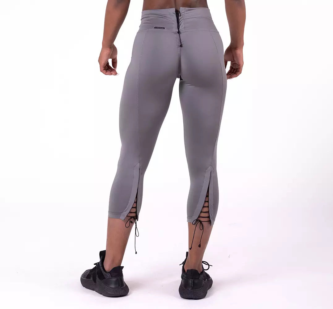 Nebbia Snörade 7/8 Tights - Metall