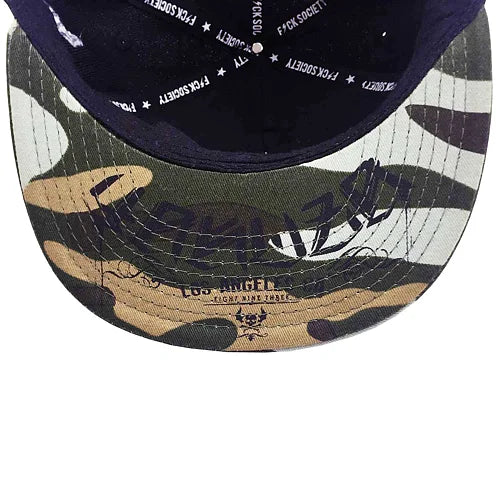 Unseen Snapback Cap - Svart/Grön Kamo
