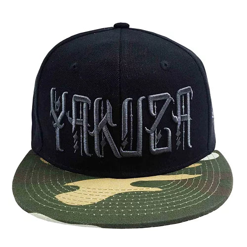 Unseen Snapback Cap - Svart/Grön Kamo