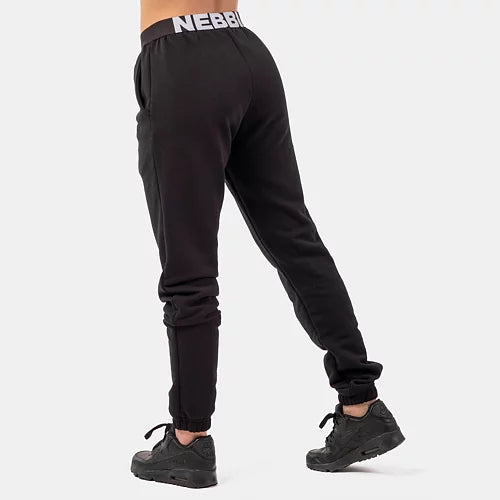 Nebbia Ikoniska Mid-Waist Sweatpants - Svart