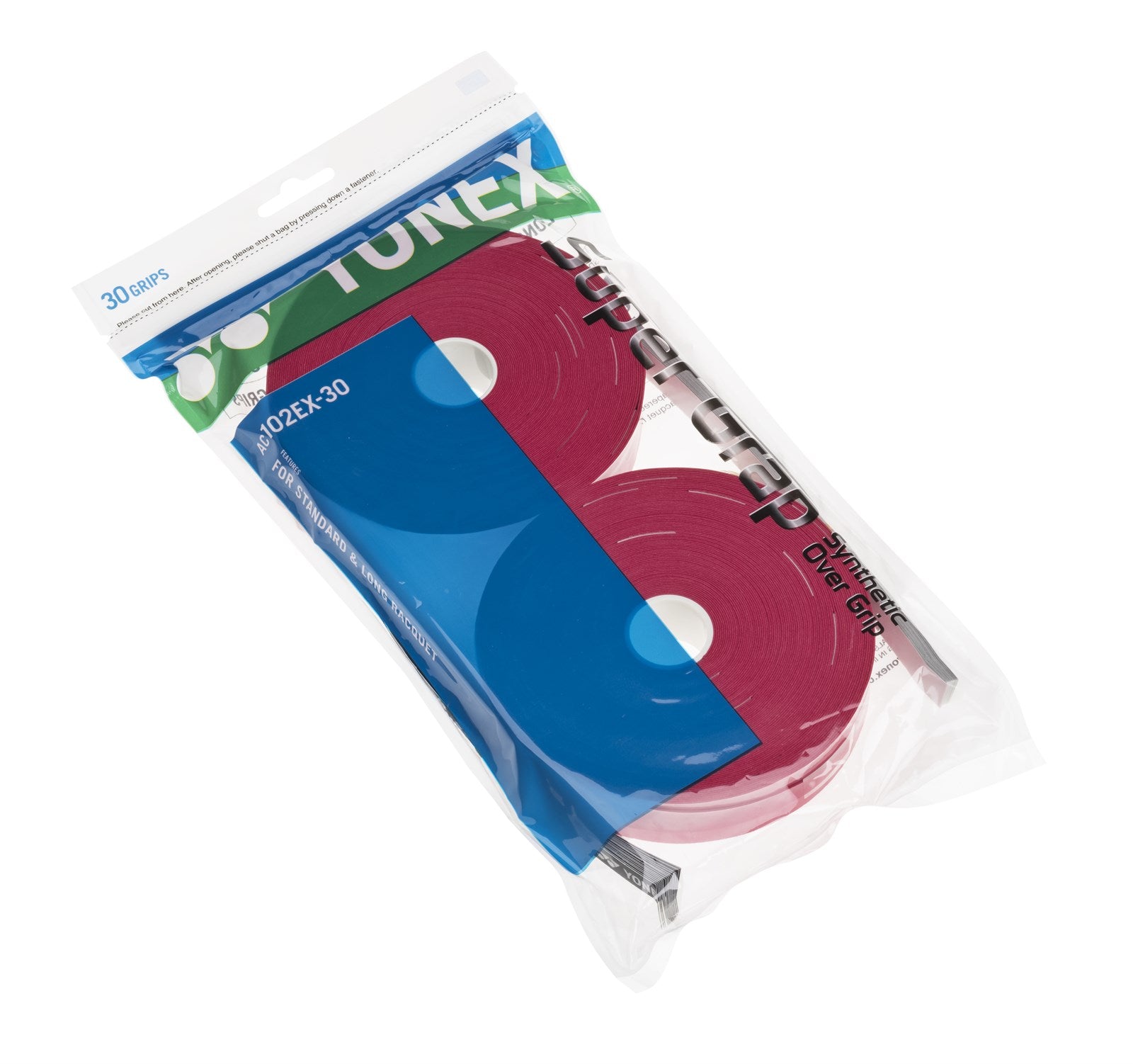 Yonex Wet Super Grap 30-Pack Vinröd