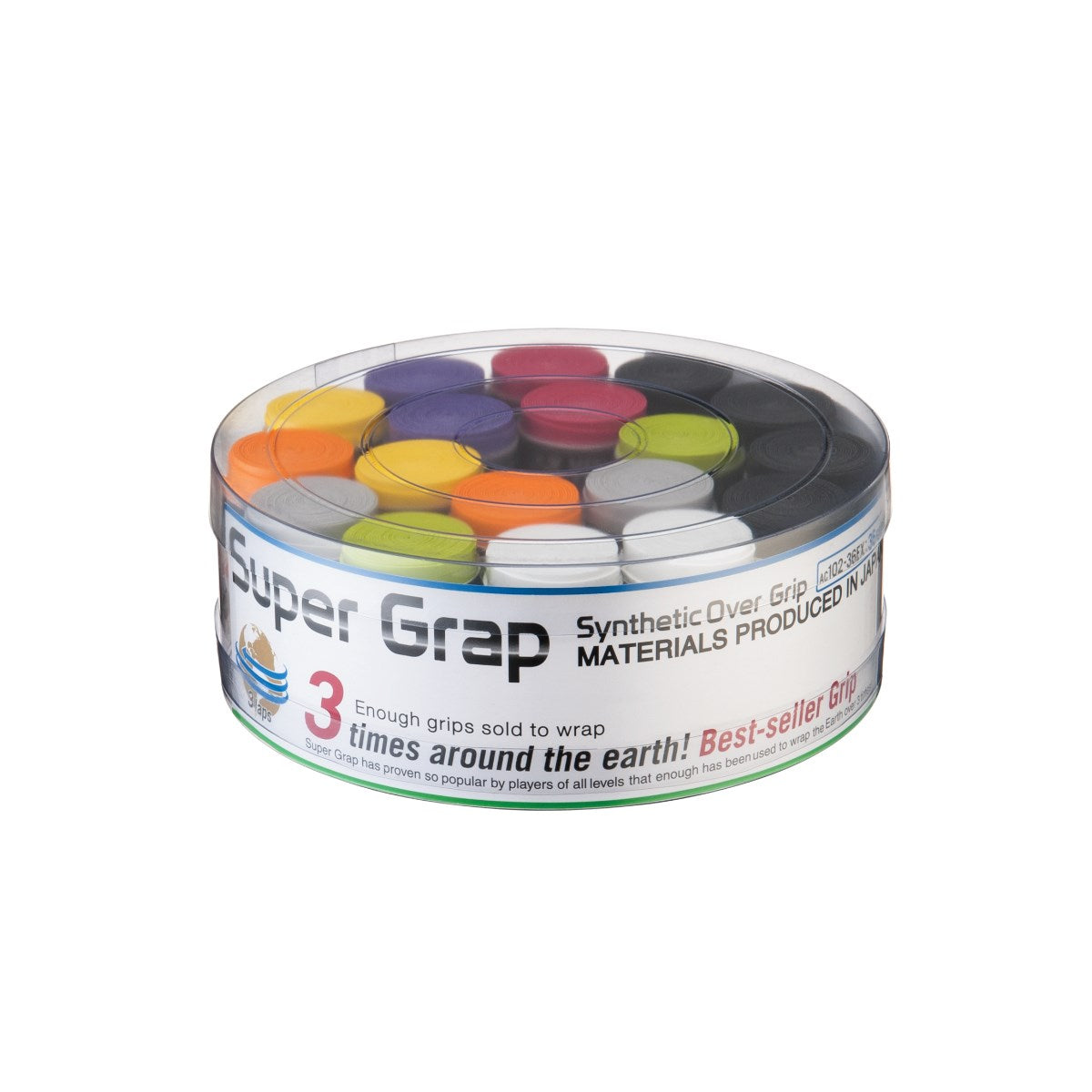 Yonex Wet Super Grap 36-Pack Box Assorted