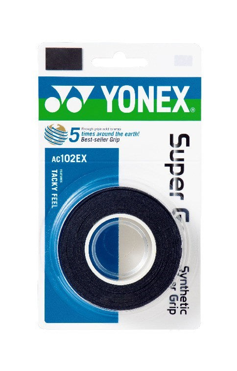 Yonex Wet Super Grap 3-Pack Svart