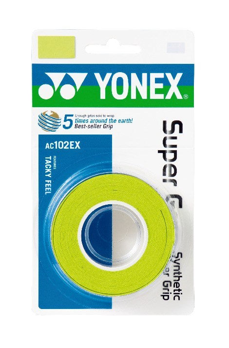 Yonex Wet Super Grap 3-Pack Citrus Grön