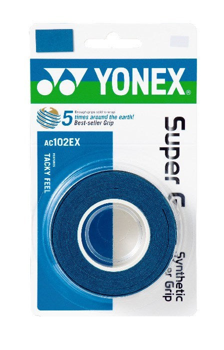 Yonex Wet Super Grap 3-Pack Mörkblå