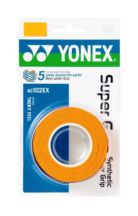 Yonex Wet Super Grap 3-Pack Orange