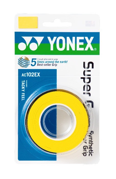 Yonex Wet Super Grap 3-Pack Gul