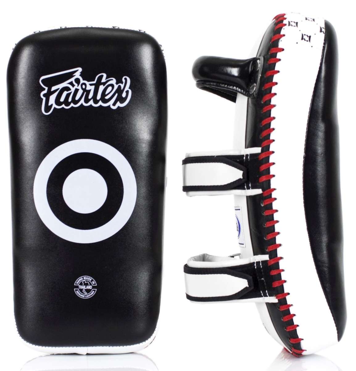 FAIRTEX KPLC2 Thai Mittsar, läder - Svart/Vit, par
