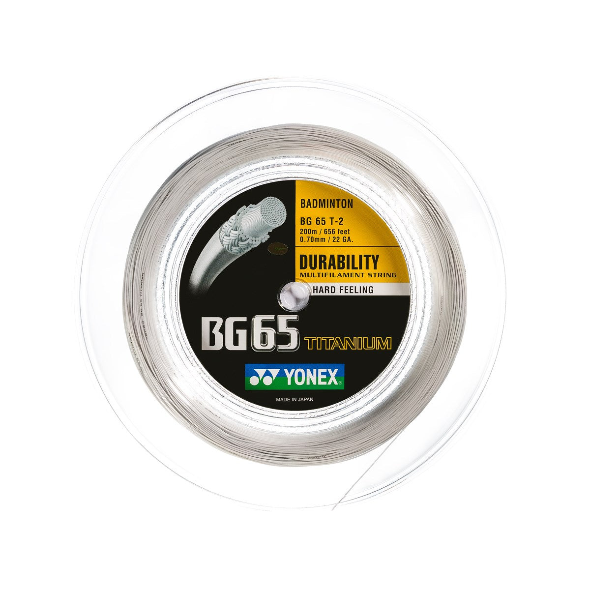 Yonex BG 65 TI - 200M Vit Badmintonssträng