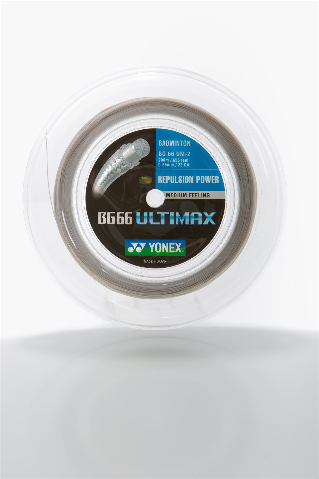 Yonex BG 66 Ultimax - 200M Metallvit Badmintonssträng