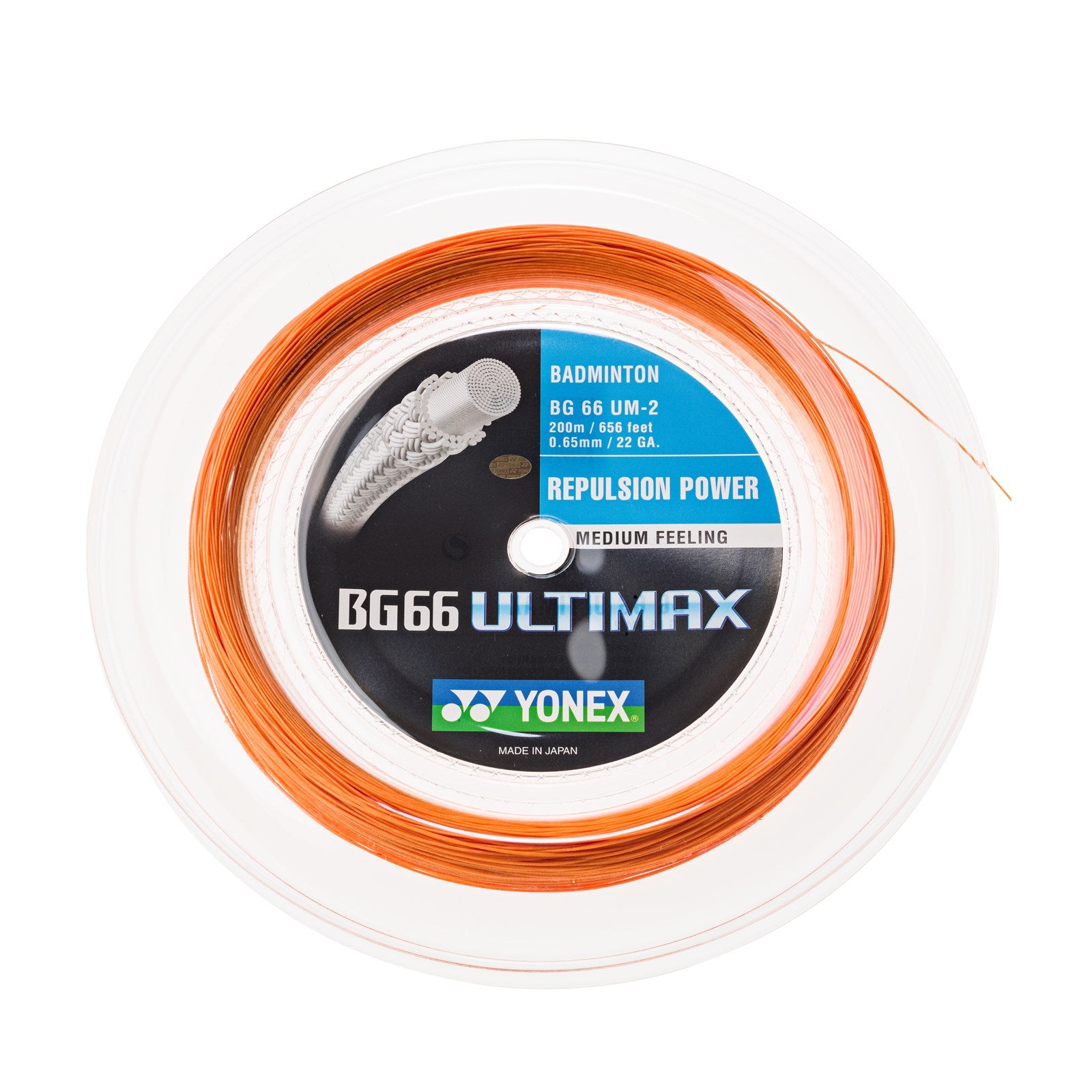Yonex BG 66 Ultimax - 200M Orange Badmintonssträng