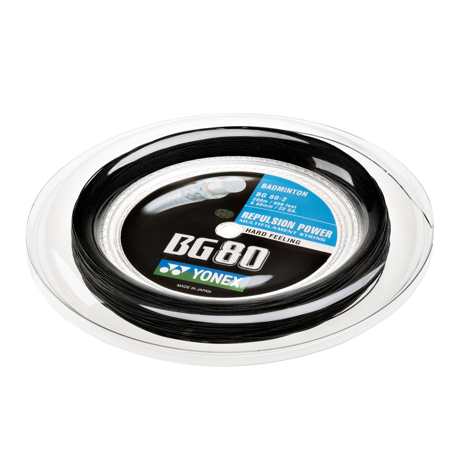 Yonex BG 80 - 200M Badmintonssträng Svart Badmintonssträng
