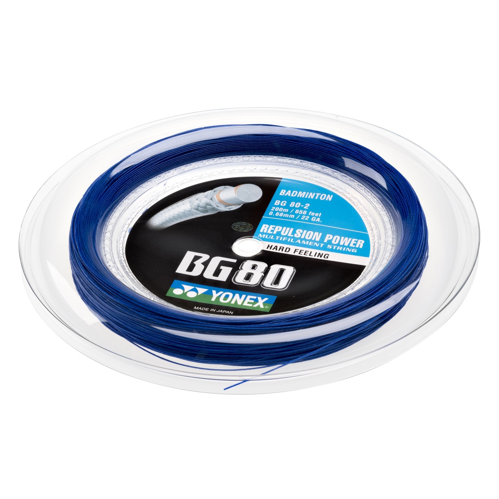 Yonex BG 80 - 200M Badmintonssträng Royal Blue Badmintonssträng