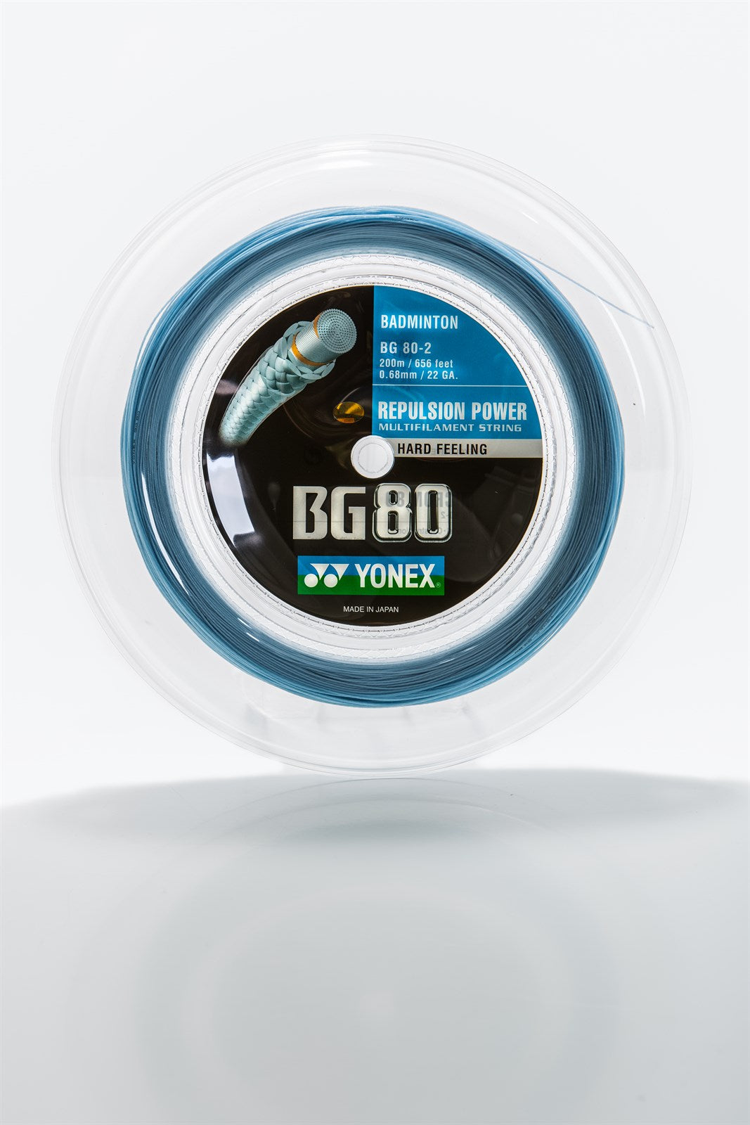 Yonex BG 80 - 200M Badmintonssträng Skyblå Badmintonssträng