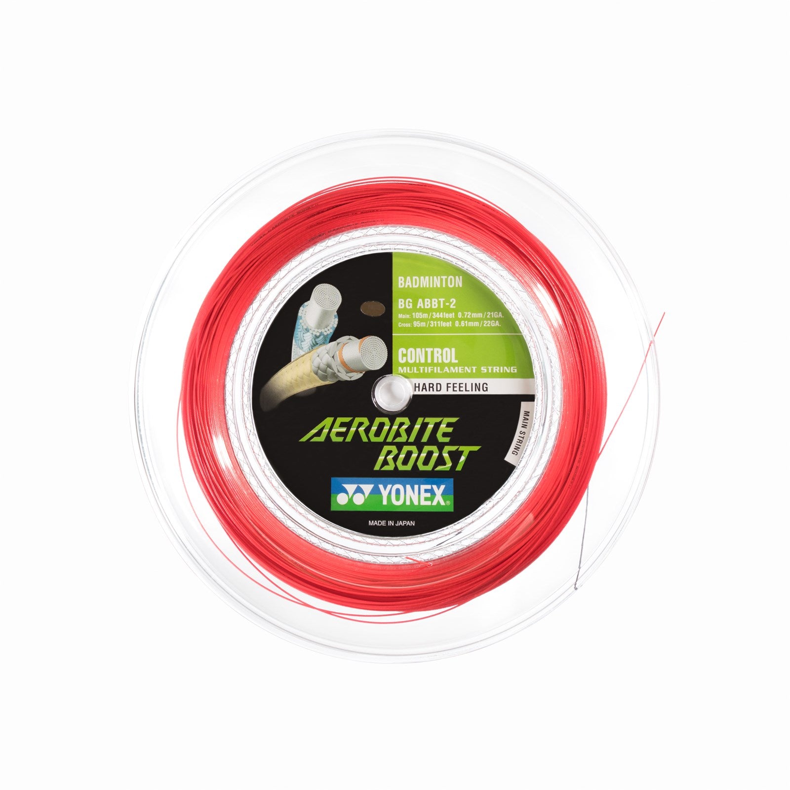 Yonex Aerobite Boost - 200M Badmintonssträng Grå/Röd