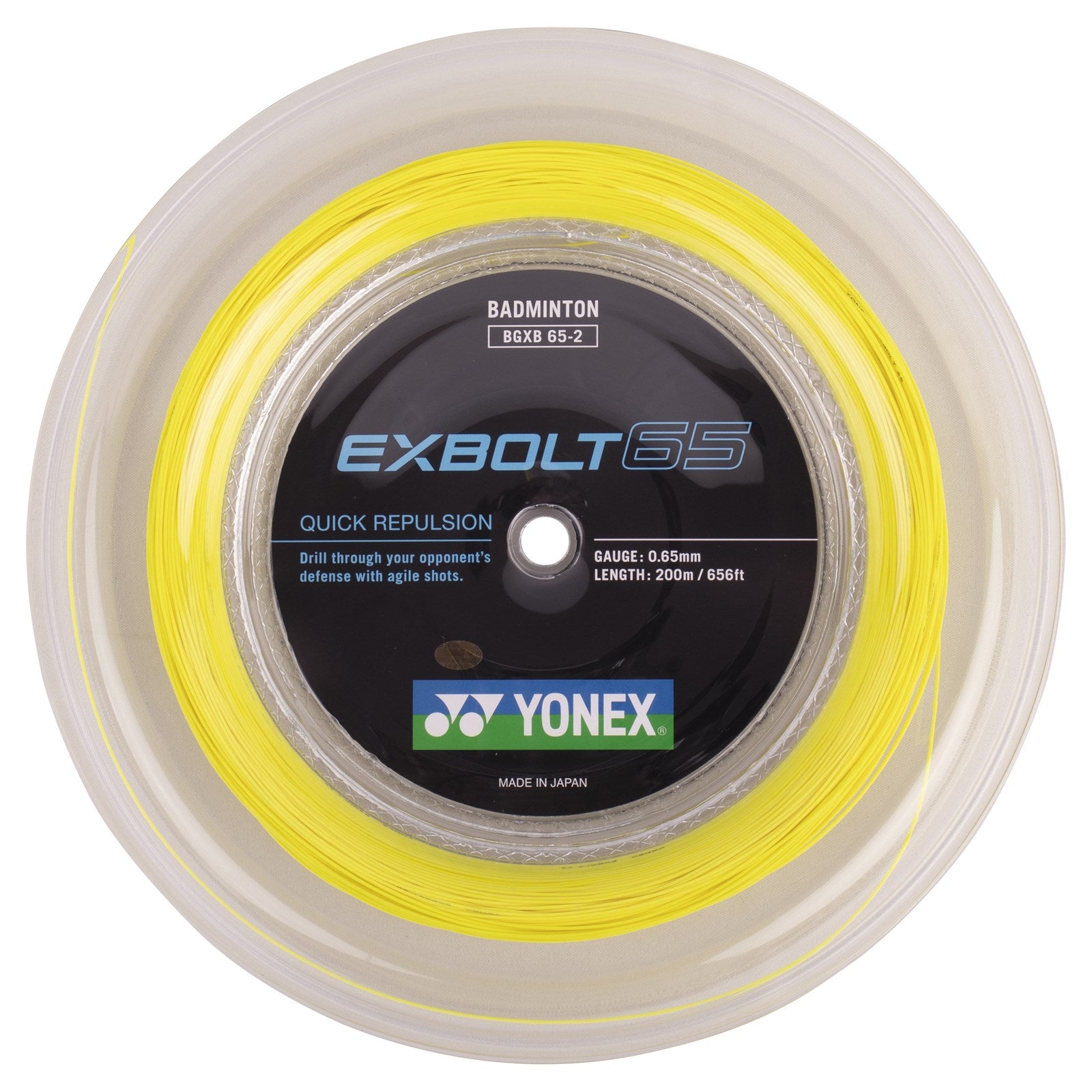 Yonex Exbolt 65 - 200M Badmintonssträng Gul