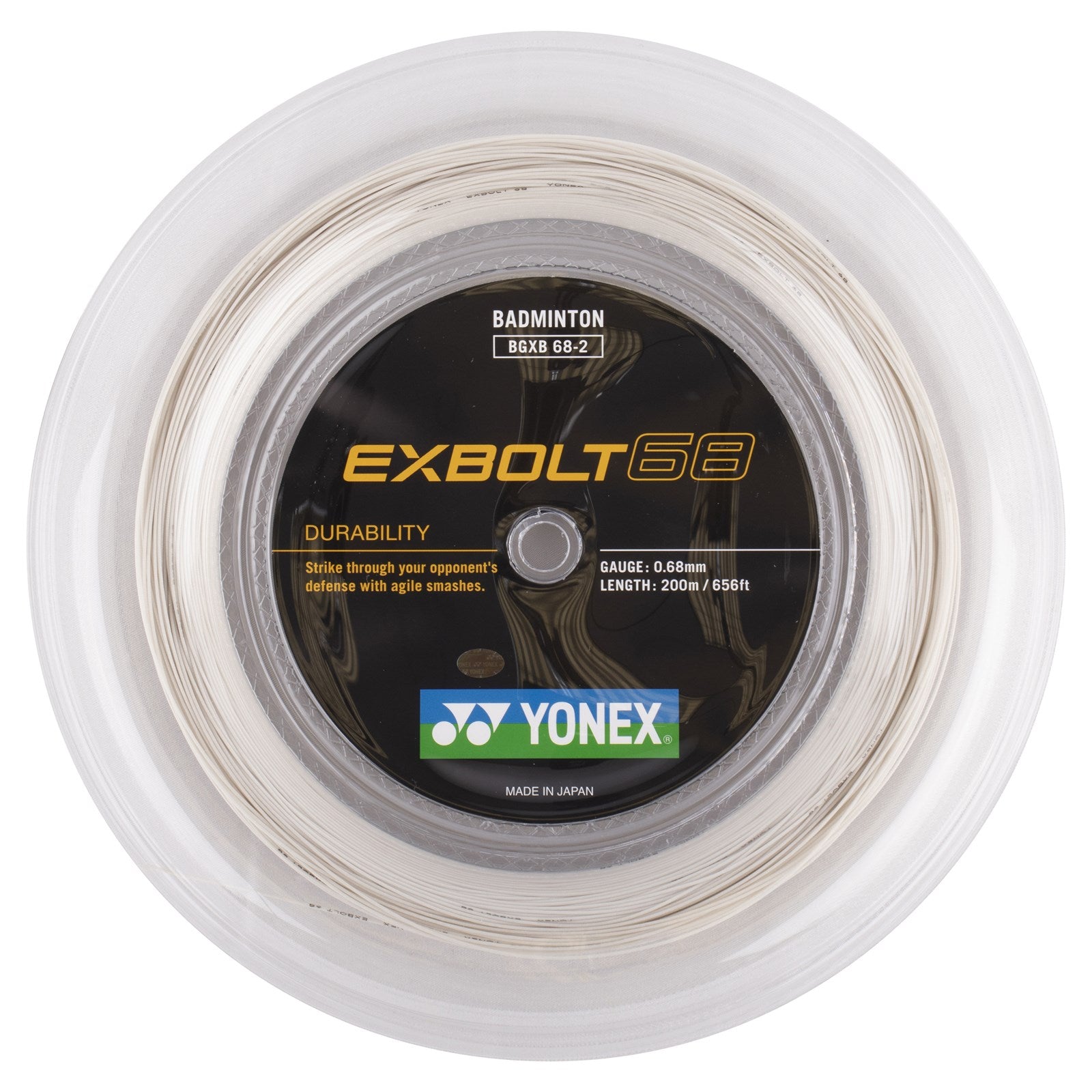 Yonex Exbolt 68 - 200M Badmintonssträng Vit