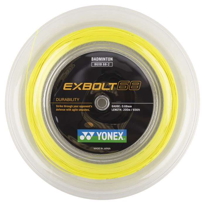 Yonex Exbolt 68 - 200M Badmintonssträng Gul
