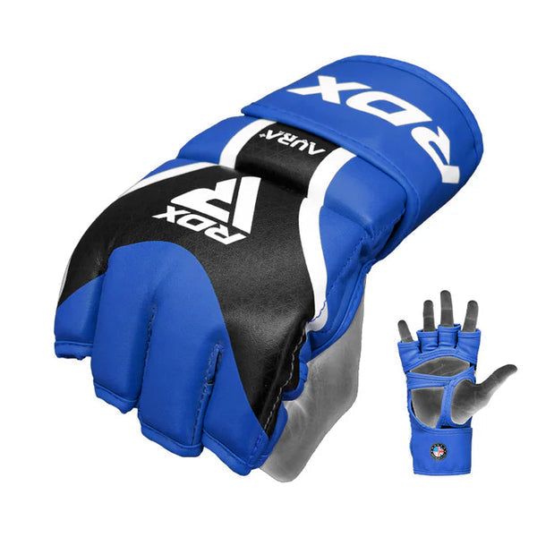 RDX Grappling Handskar AURA PLUS T-17 - Blå/Svart