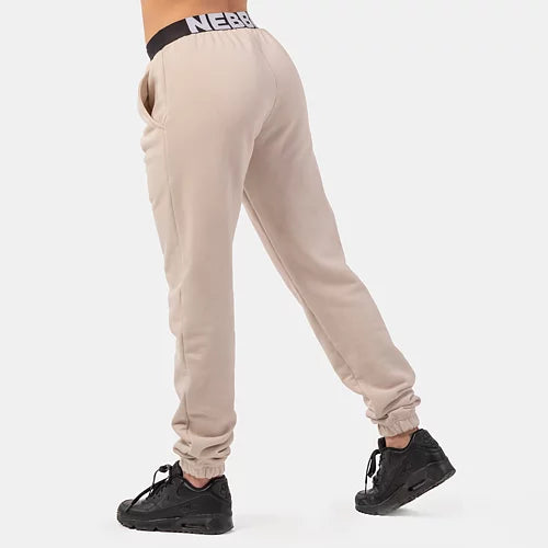 Nebbia Ikoniska Mid-Waist Sweatpants - Kräm