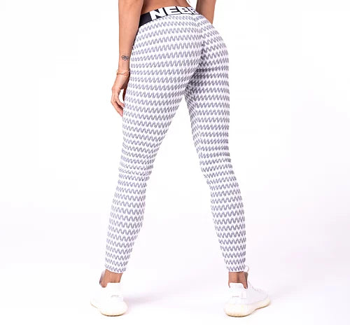 Nebbia Boho 3D Mönster Tights - Ljusgrå