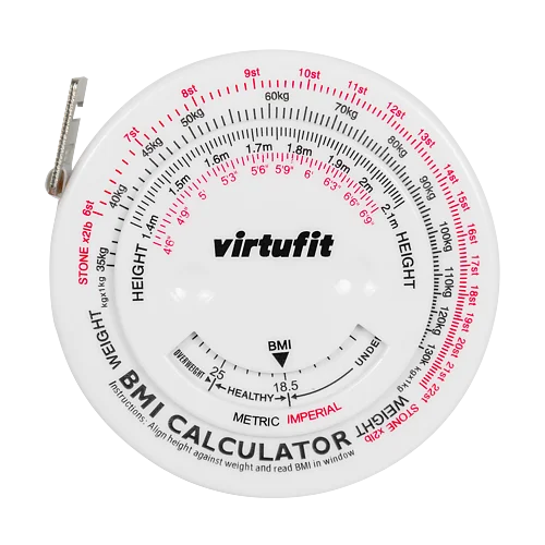 Virtufit Måttband med BMI Kalkylator, 150 cm