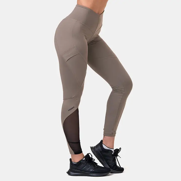 Nebbia Fit & Smart Högmidjade Tights - Mocha
