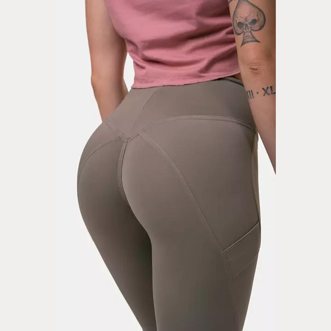 Nebbia Fit & Smart Högmidjade Tights - Mocha