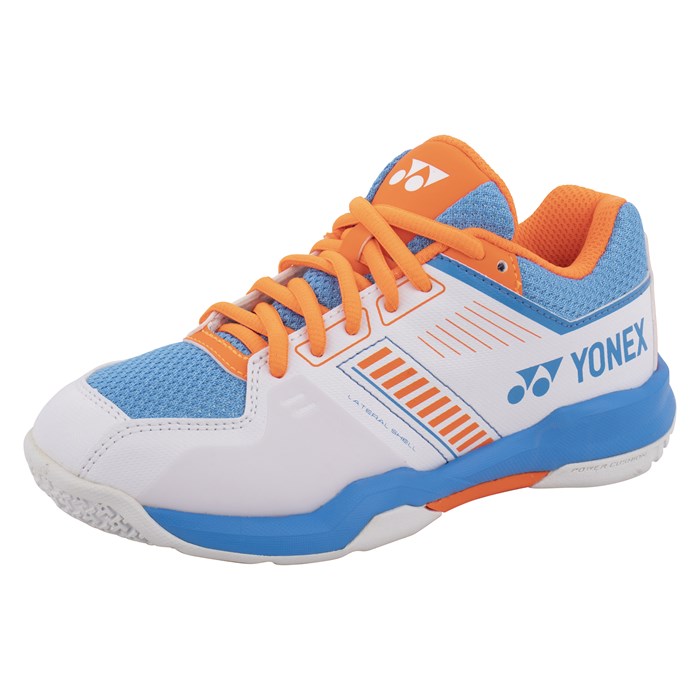 Yonex Strider Flow (Lace)  Badmintonskor Junior - Vit/Sky Blå