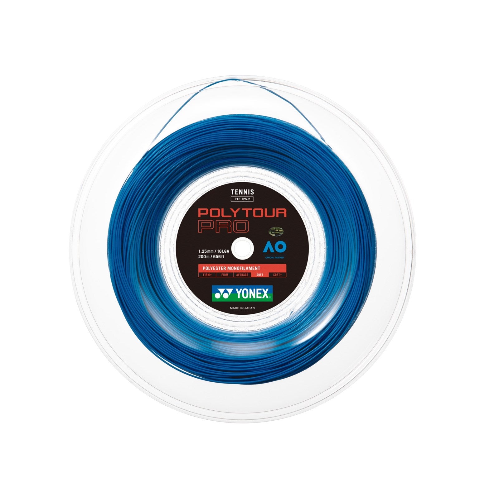 Yonex Polytour Pro 125 200m Tennissträng - Blå