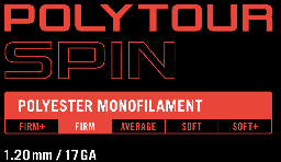 Yonex Polytour Spin 120 200m Tennissträng - Svart