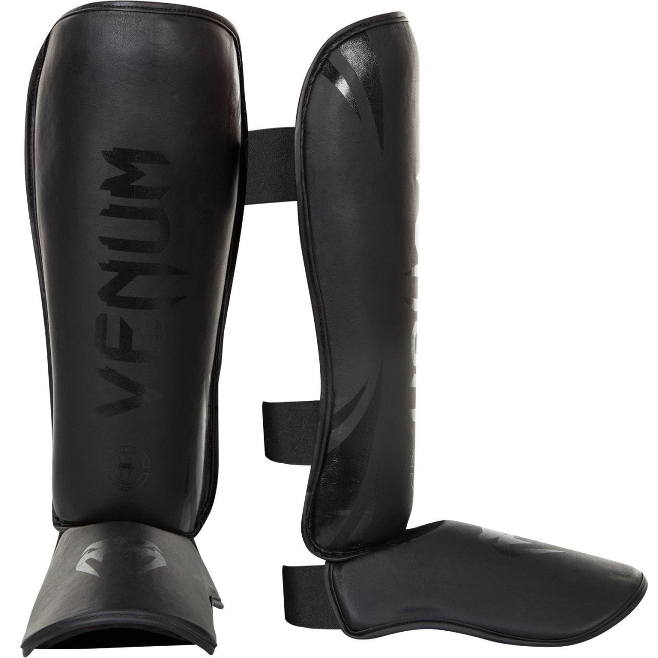 Venum Challenger benskydd - Svart/Svart