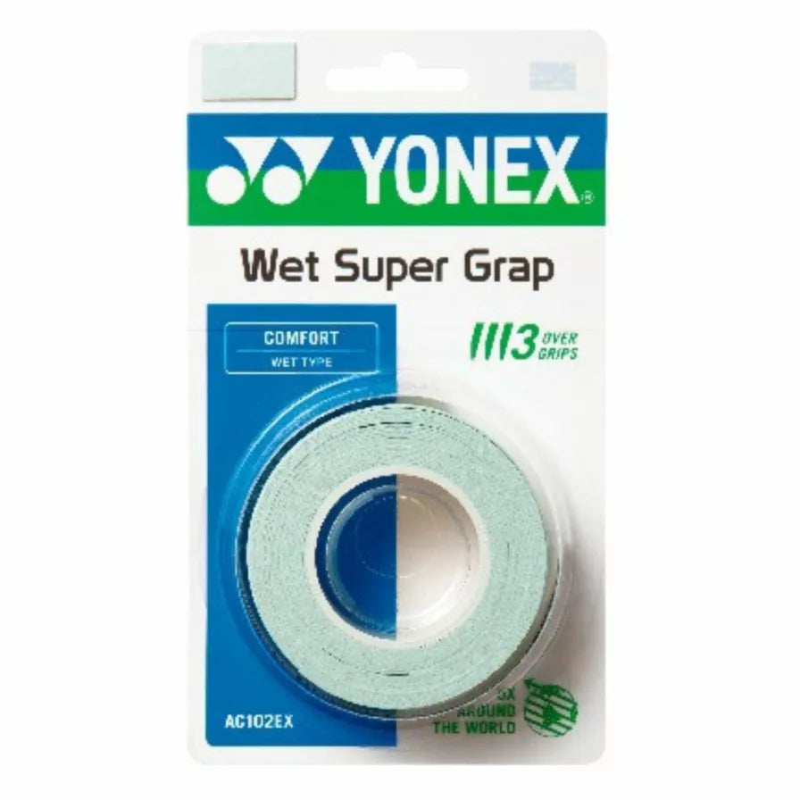 Yonex Wet Super Grap 3-Pack Pudergrön