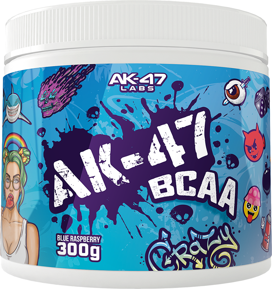 AK-47 Labs BCAA - 300 g - Blå Hallon