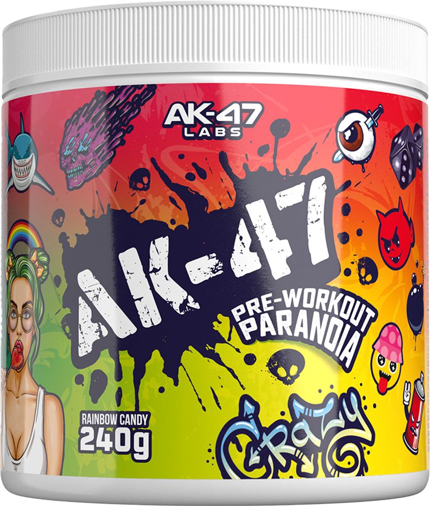 AK-47 Labs Pre-Workout Paranoia - 240 g - Regnbågens Godis