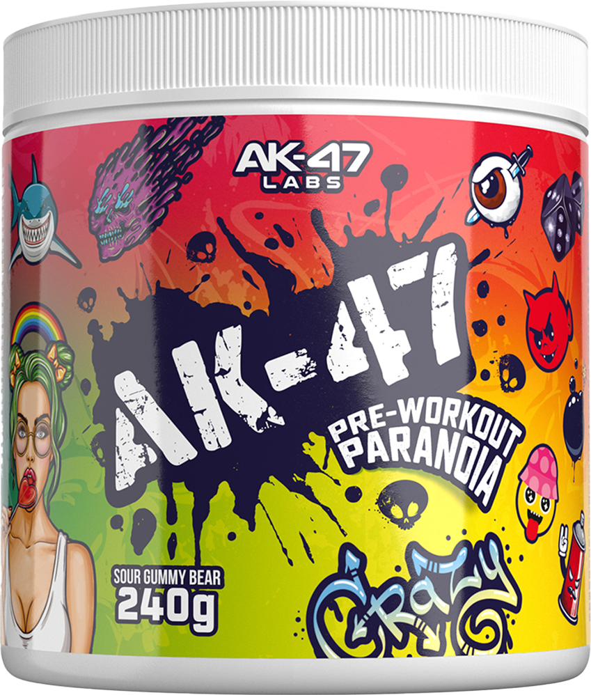 AK-47 Labs Pre-Workout Paranoia - 240 g - Sura Gummibjörnar