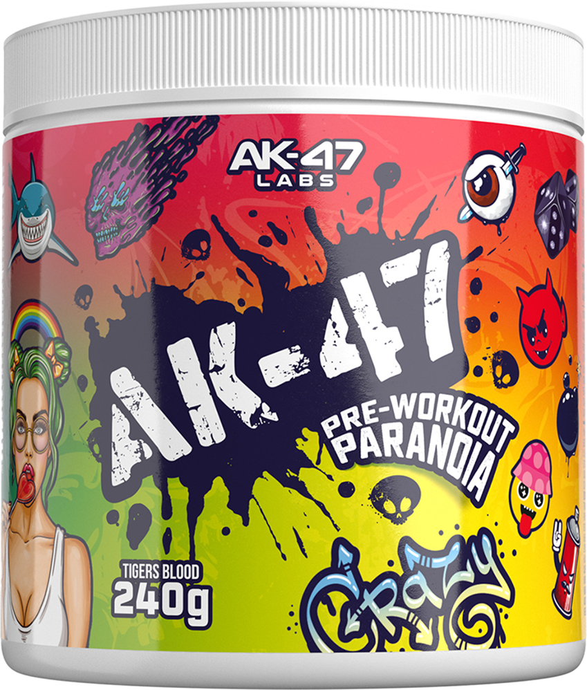 AK-47 Labs Pre-Workout Paranoia - 240 g - Tigers Blod
