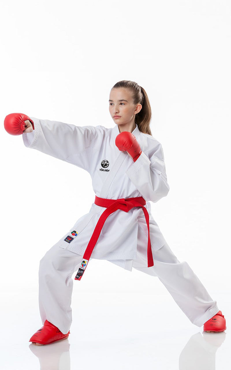 TOKAIDO Beginner karate suit, Kumite Master Junior, WKF, 8 oz.