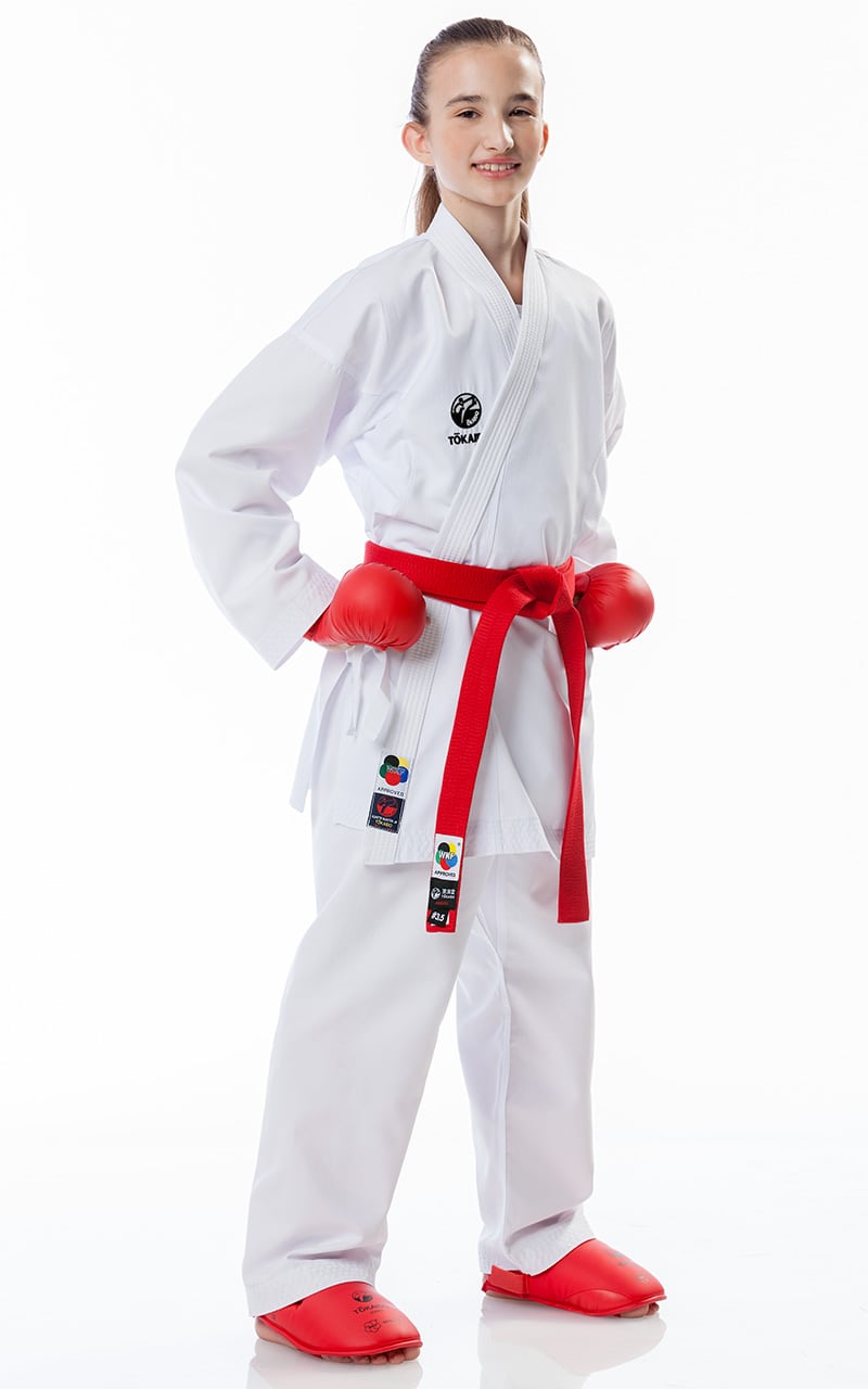 TOKAIDO Beginner karate suit, Kumite Master Junior, WKF, 8 oz.