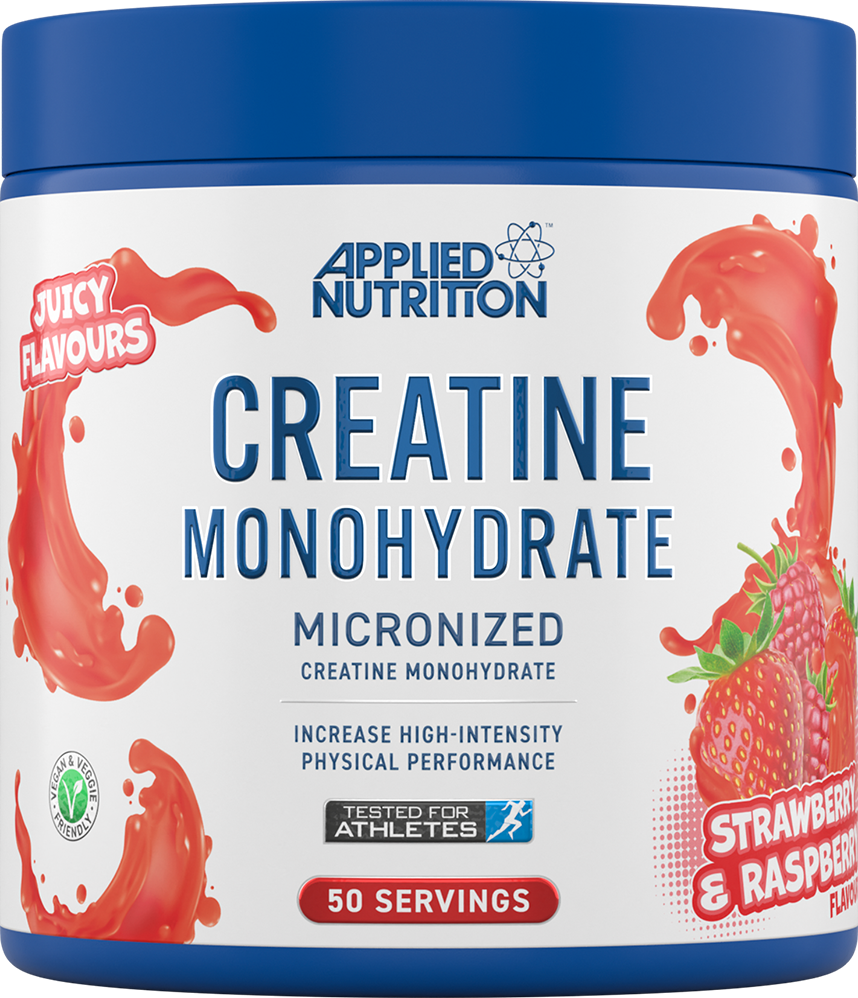 Applied Nutrition Smaksatt Kreatin Monohydrat - 250 g - Jordgubb & Hallon