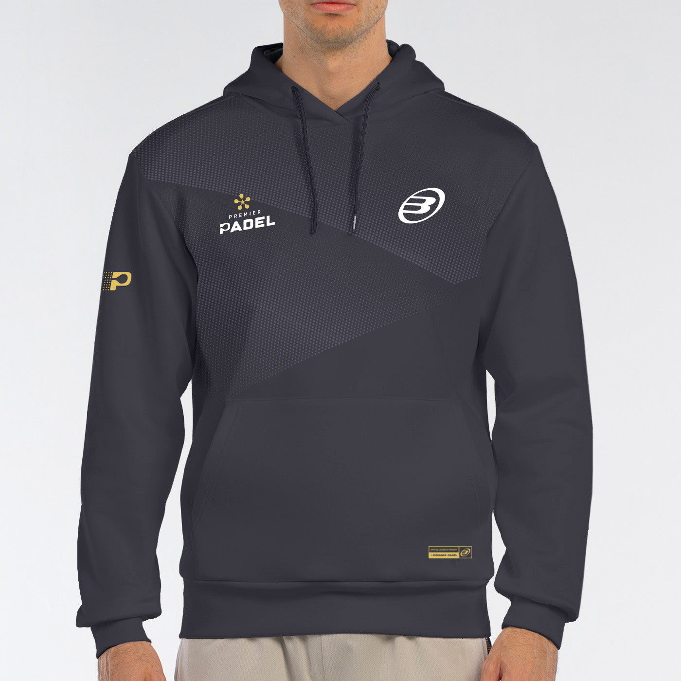 Bullpadel Baque Hoodie Herr - Carbon